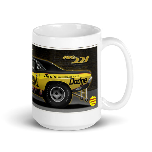 Motown Missile Challenger White glossy mug